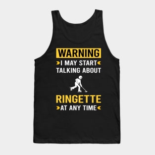 Warning Ringette Tank Top